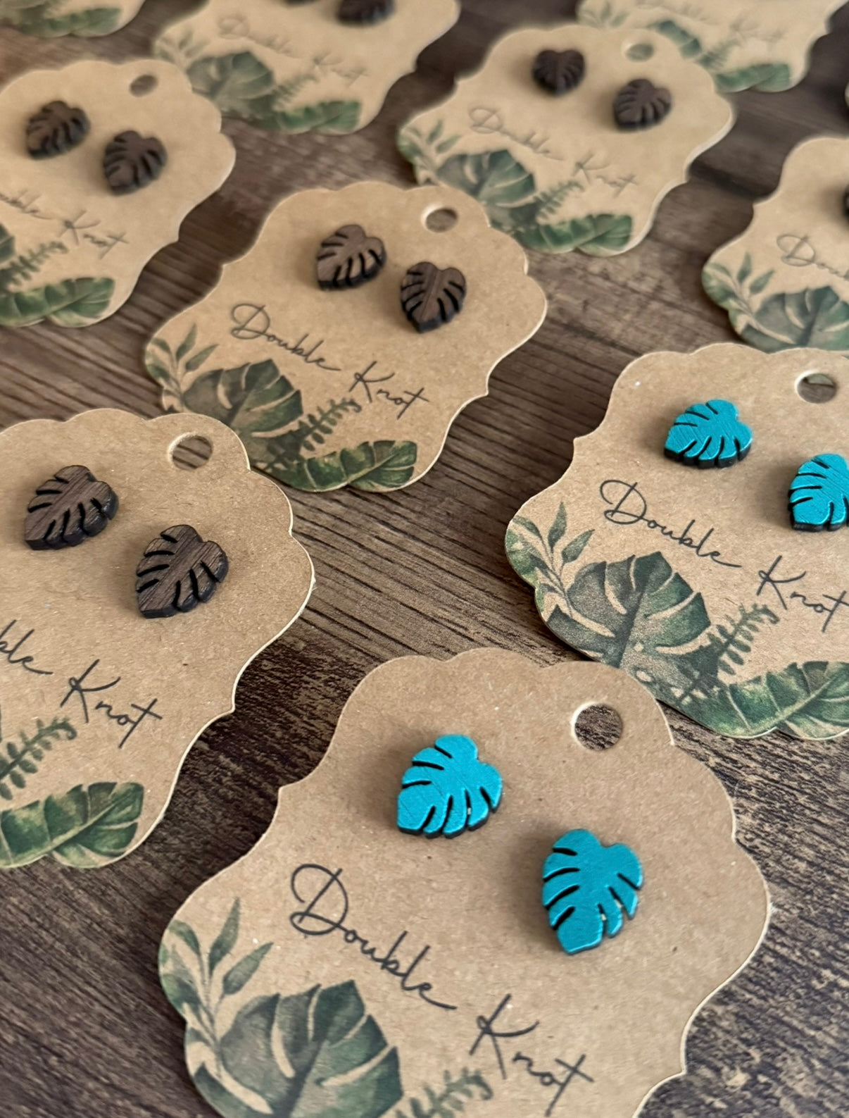 Monstera Leaf Earrings