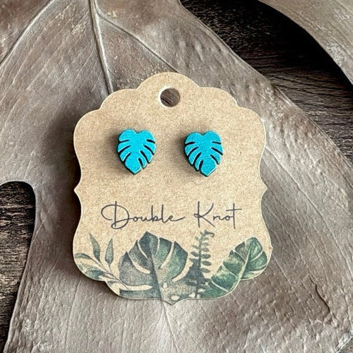 Monstera Leaf Earrings