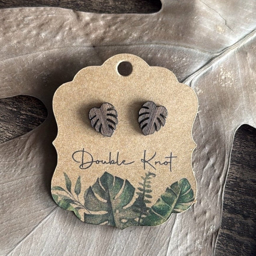 Monstera Leaf Earrings
