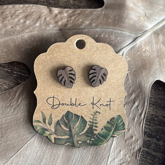 Monstera Leaf Earrings